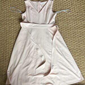 Calvin Klein Light Pink Sleeveless V-Neck Midi Dress